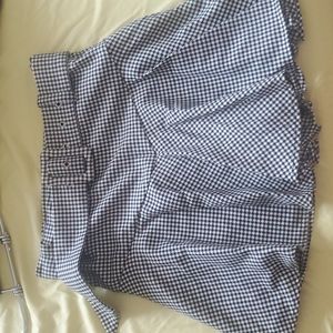 Zara black and white belted skort size Xs